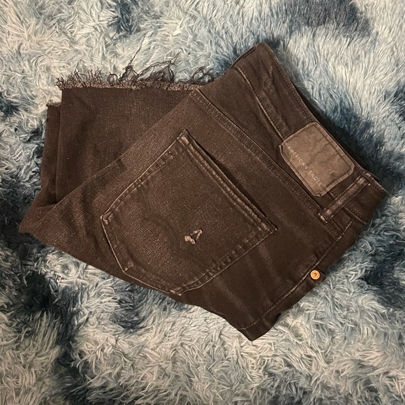 American Eagle Outfitters Other - Men’s American Eagle Airflex+ Distressed Black Jean Shorts - Size 34🔥